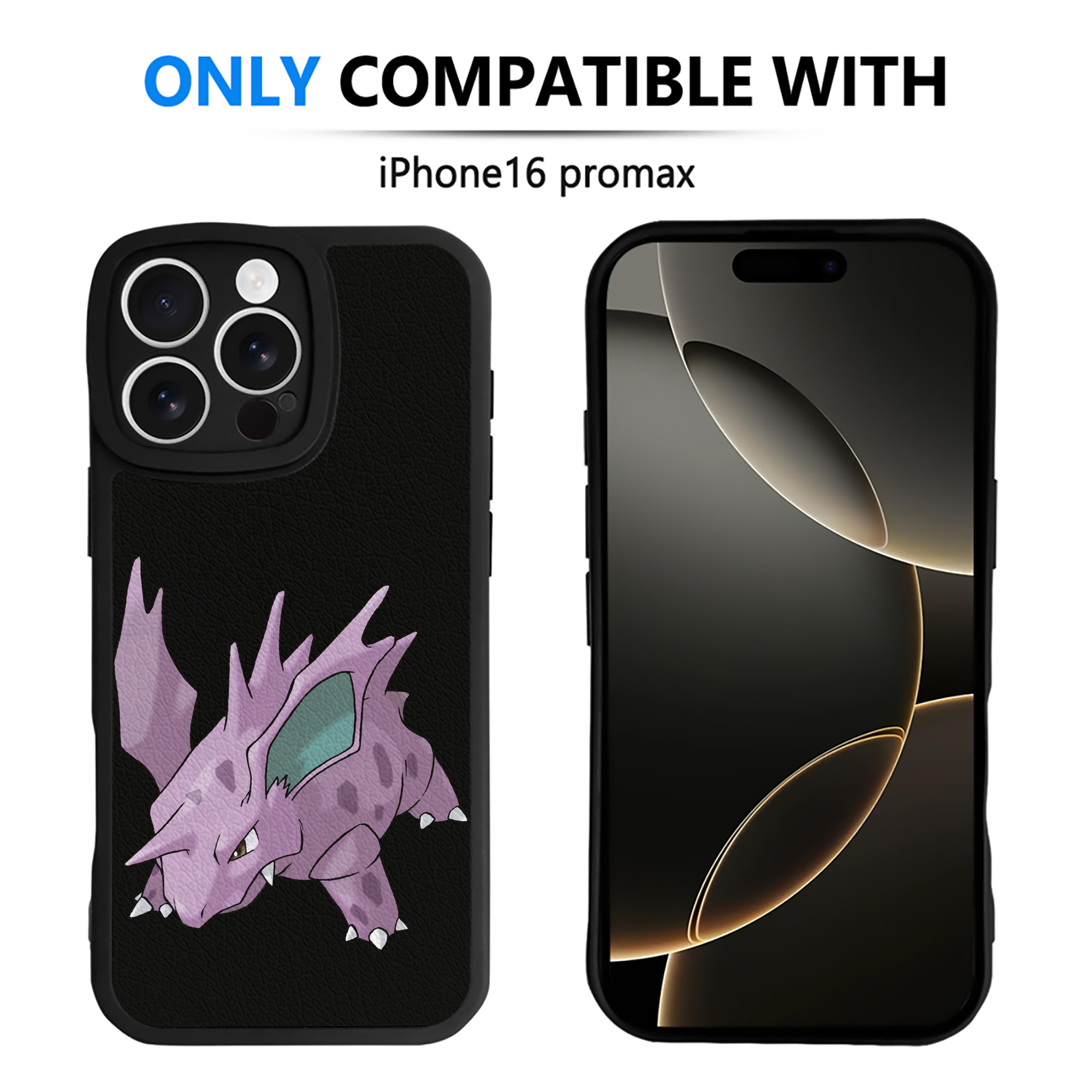 （画像用） ポケットモンスター Pokémon 【iPhone 16シリーズ対応】シリコンスマホケース（レザー調） 材質：シリコン